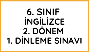 Ortaokul İngilizce