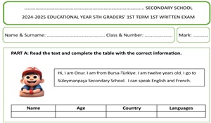 Ortaokul İngilizce
