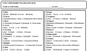 Ortaokul İngilizce