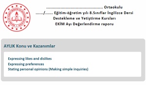 Ortaokul İngilizce