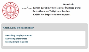 Ortaokul İngilizce