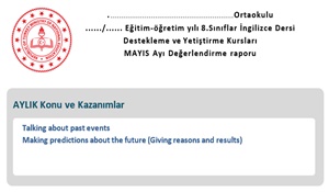Ortaokul İngilizce
