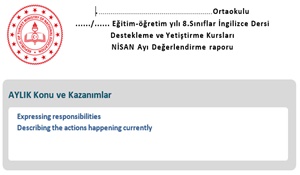 Ortaokul İngilizce