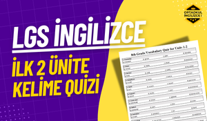 Ortaokul İngilizce