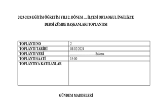 Ortaokul İngilizce