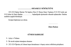 Ortaokul İngilizce