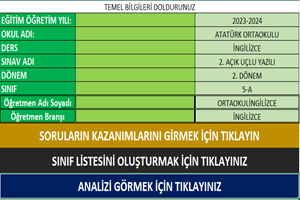 Ortaokul İngilizce